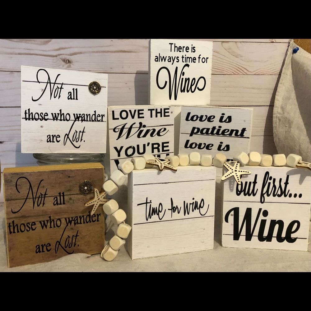 Shelf talkers.